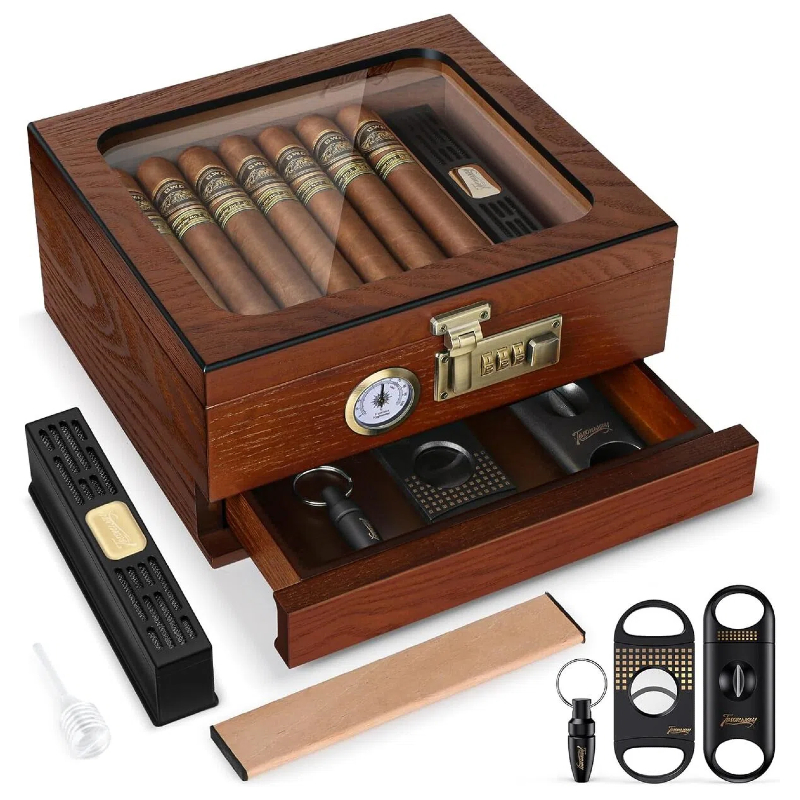 Home Fragrance Maple Walnut - Cigar Humidor, Cedar Wood Cigar Box,