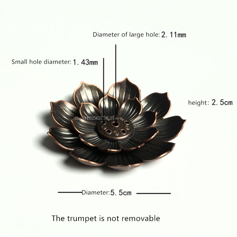 Alloy Line Incense Burner Lotu - Home Fragrance Incense ulasan dan harga
