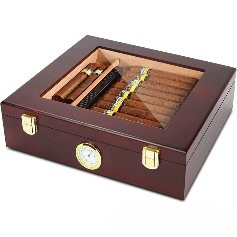 Cigar Humidor Box Cigar Case w - Home Fragrance Maple Walnut ulasan dan harga