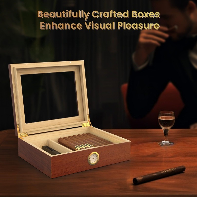 Cigar Humidor Box Cigar Case w - Home Fragrance Maple Walnut ulasan dan harga