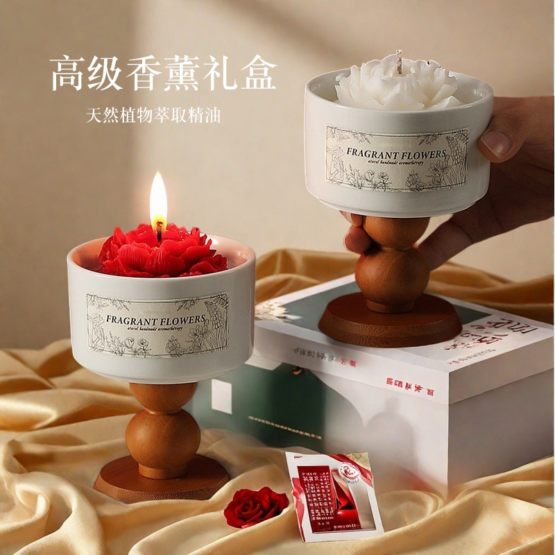 High-end Camellia Scented Cand - Home Fragrance Set Gift ulasan dan harga