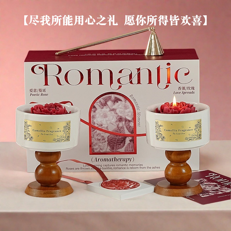 High-end Camellia Scented Cand - Home Fragrance Set Gift ulasan dan harga