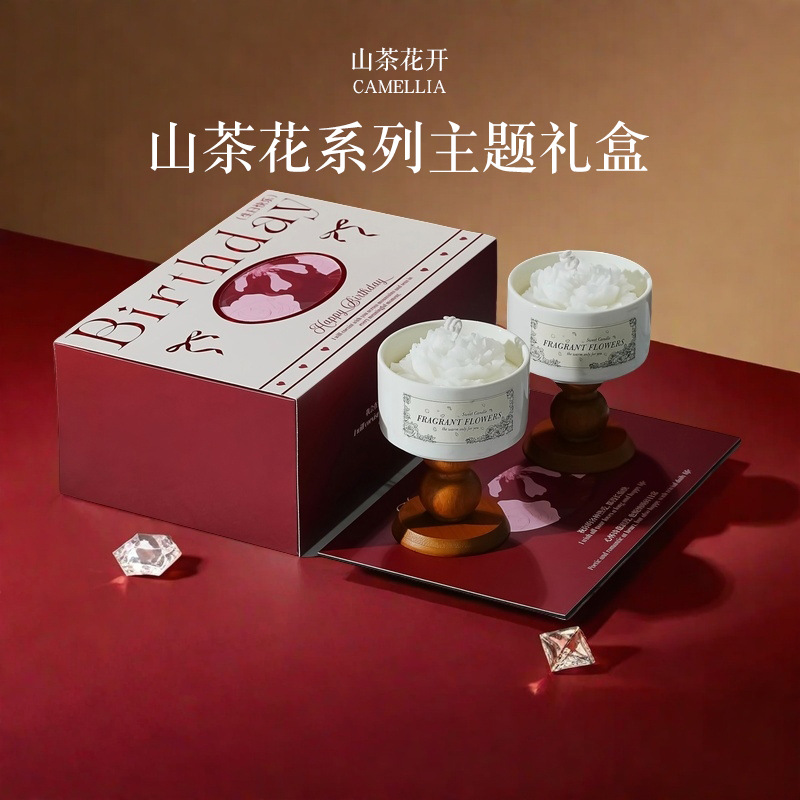 High-end Camellia Scented Cand - Home Fragrance Set Gift ulasan dan harga