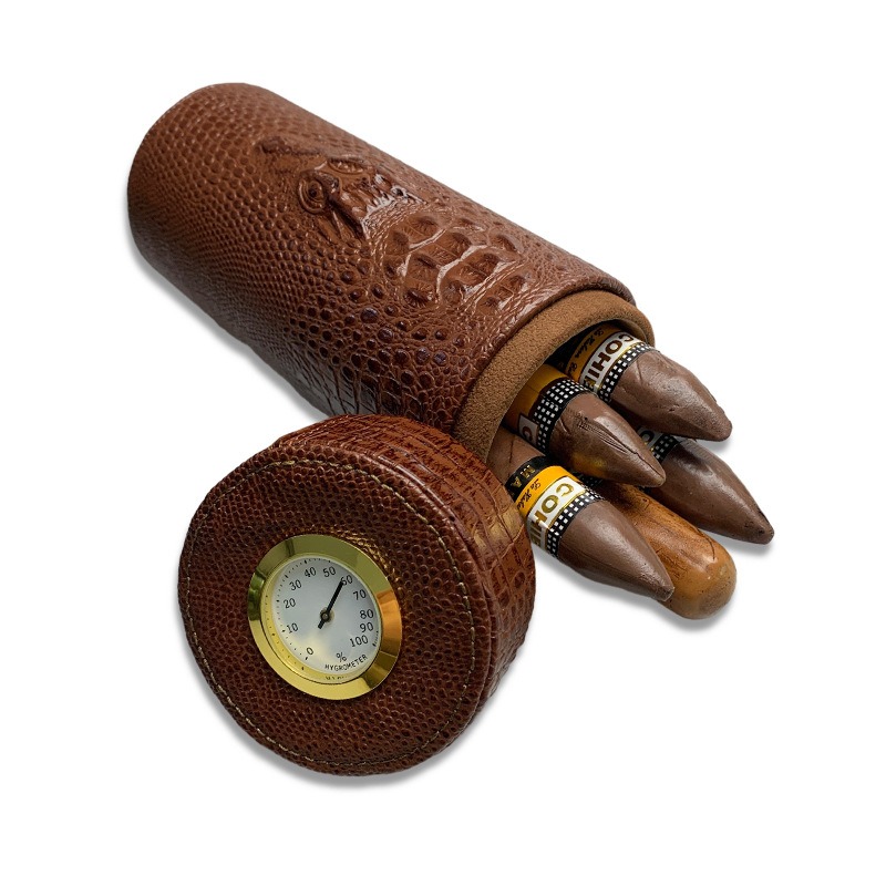 Leather Travel Humidor Cigar B - Home Fragrance Maple Walnut ulasan dan harga