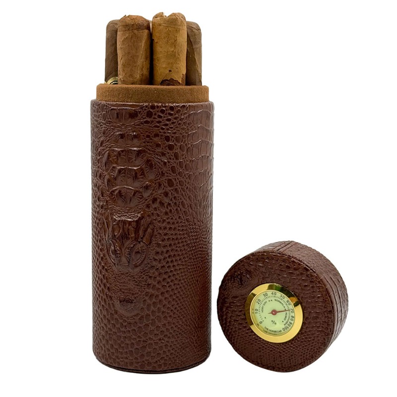 Leather Travel Humidor Cigar B - Home Fragrance Maple Walnut ulasan dan harga