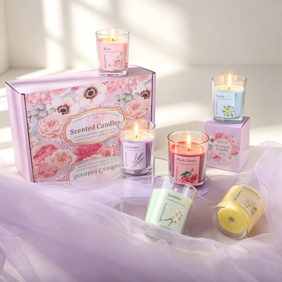 Aromatherapy Scented Candle Gi - Home Fragrance Set Gift ulasan dan harga