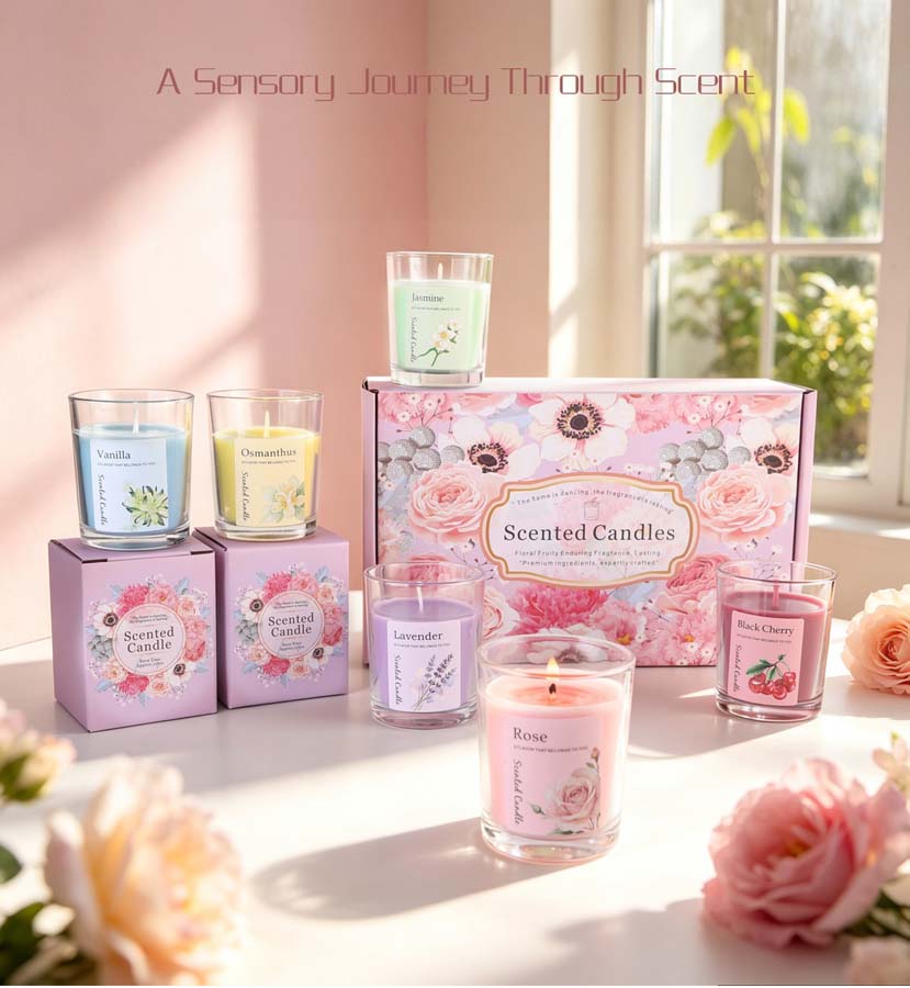 Aromatherapy Scented Candle Gi - Home Fragrance Set Gift ulasan dan harga