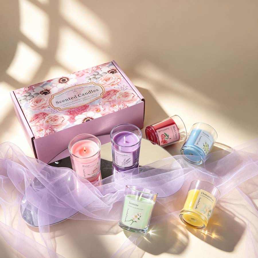 Aromatherapy Scented Candle Gi - Home Fragrance Set Gift ulasan dan harga