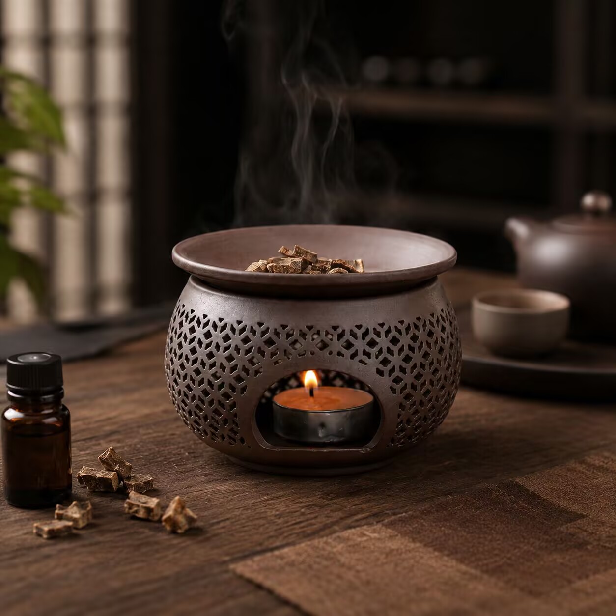 Ceramic Carved Incense Burner  - Home Fragrance Incense ulasan dan harga